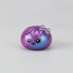 Spooky Dimple Squishy with Bamboo Steamer - Purple Ghost