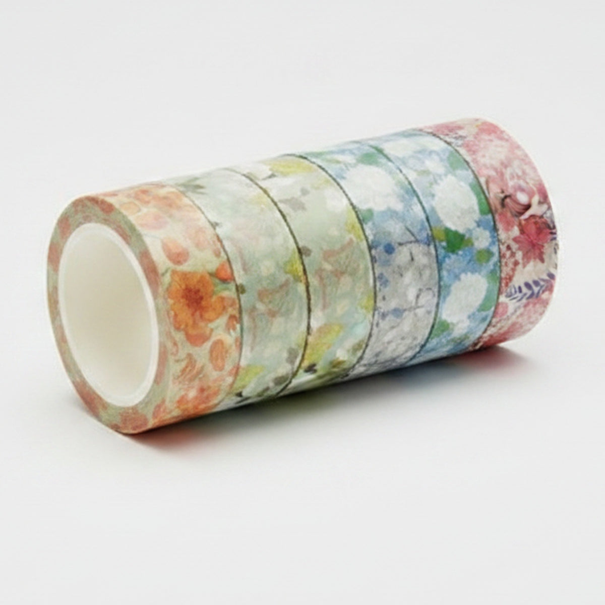 Floral Washi Tape Set - Botanical Design - SKU-2 – stationery (view 1)