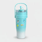 Turquoise Gradient Tumbler With Cute Charms – novelty & toys (view 1)