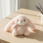 Fluffy Bunny Ears Keychain - Pink