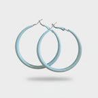 Chunky Hoop Earrings with Metal Cross - Jianyou Accessories 3