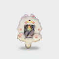 Fluffy White Bear Plush Phone Charm