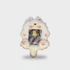 Fluffy White Bear Plush Phone Charm