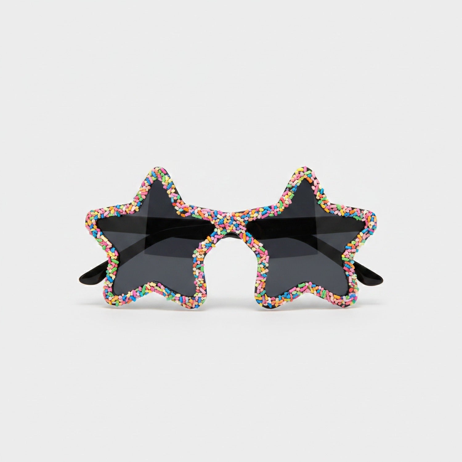 Star Shaped Beaded Pink Sunglasses