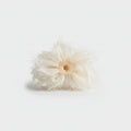 Cream Feather Flower Hair Claw Clip