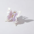 Butterfly Pearl Beaded Hair Claw Clip - Iridescent Purple 8.5cm – hair accessories (view 1)