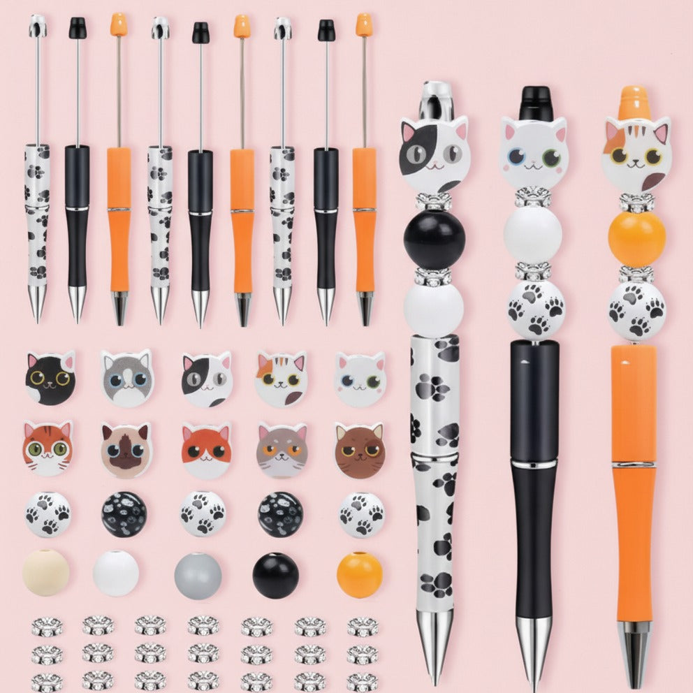 Cat Topper Pen Set - 9-Piece Set