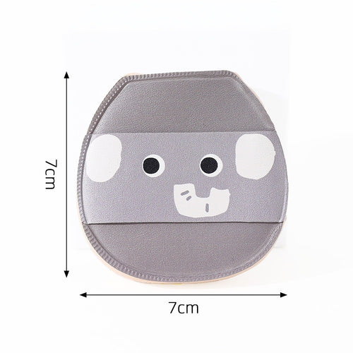 Animal-skin-feel PU leather powder puff - Type 4