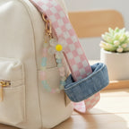 Pastel Beaded Flower Acrylic Keyring Charm