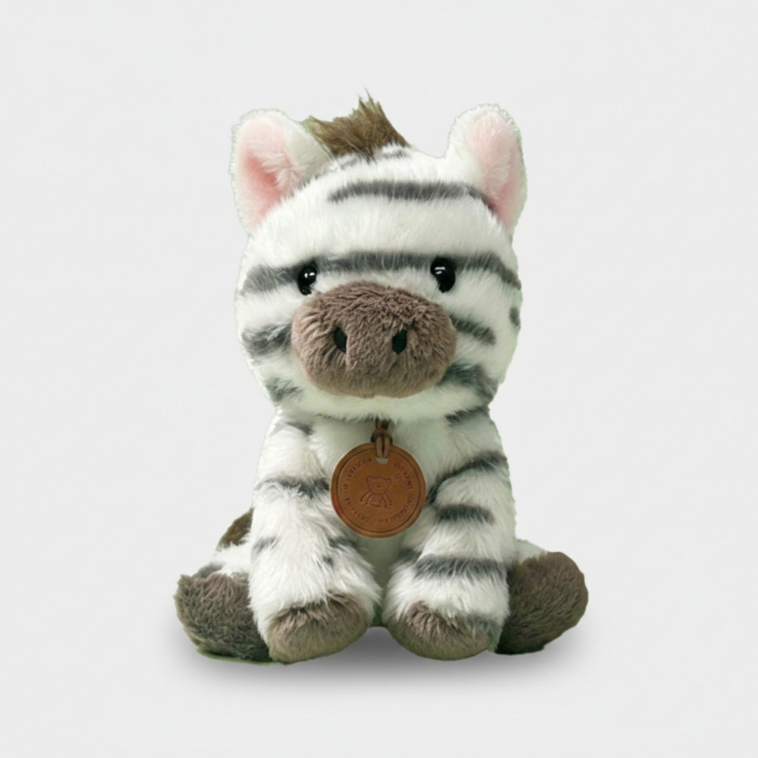 Striped Tabby Plush Toy With Charm Pendant