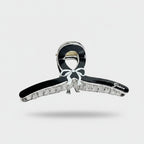 Black Rhinestone Bow Hair Claw Clip