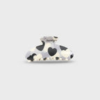 Heart Pearl Hair Claw Clip Black White