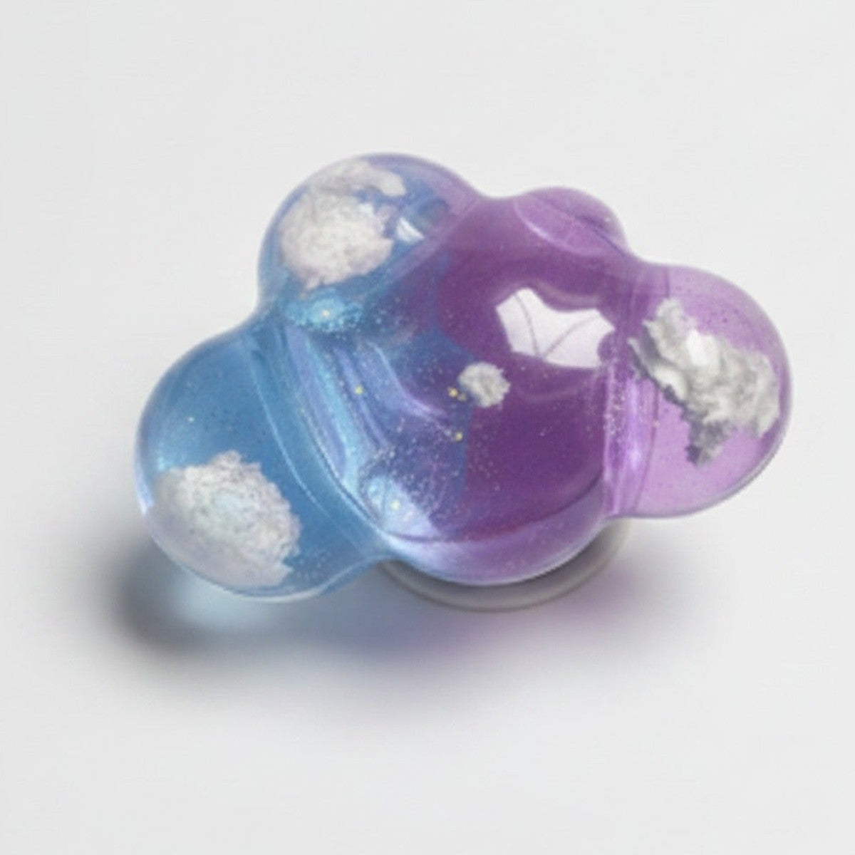 Cloud Puff Phone Grip - Shimmer Purple Blue