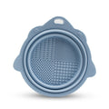 Makeup tool brush cleaning pad - Lightblue
