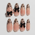 Leopard Bow Press-On Nails - Type 5