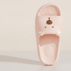Pink Cute Bear Outdoor Ultra-Soft Slippers – apparel accessories (view 1)
