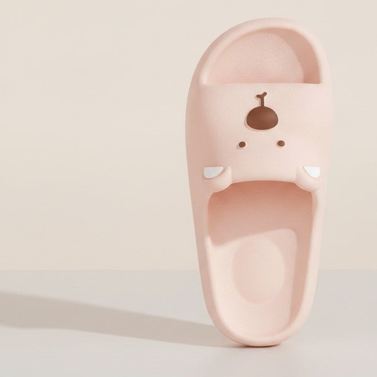Pink Cute Bear Outdoor Ultra-Soft Slippers – apparel accessories (view 1)