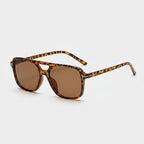 Tortoiseshell Aviator Sunglasses Brown Lens