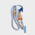 Blue Braided Rope Phone Charm With Doll Head