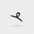 Black Heart Charm Hair Claw Clip