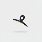 Black Heart Charm Hair Claw Clip