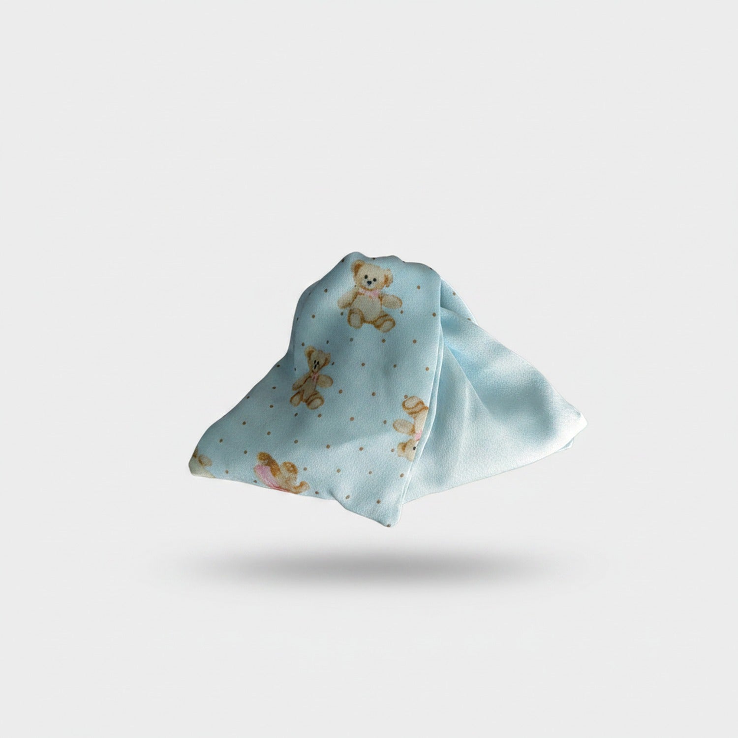Teddy Bear Blue Hair Claw Clip