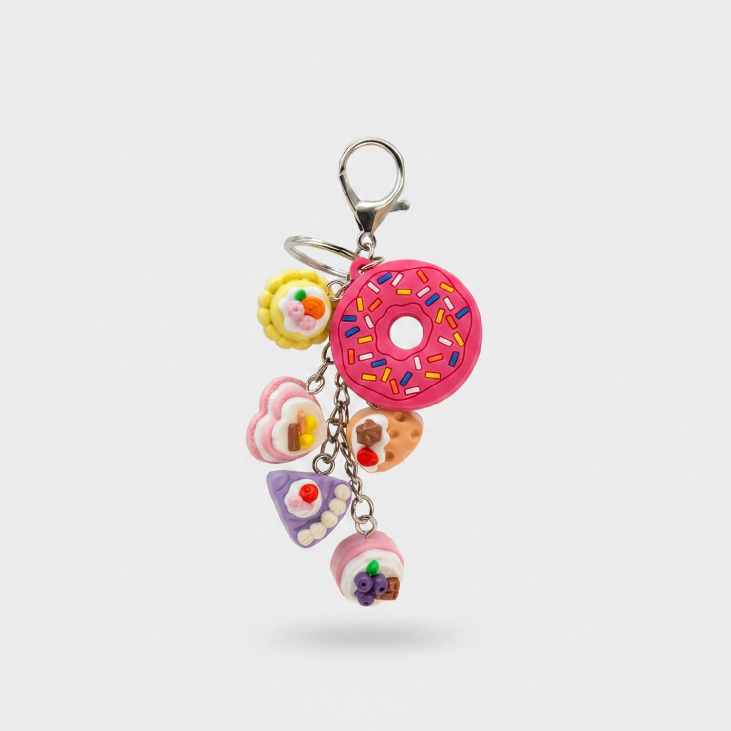 Colorful Candy Acrylic Keyring Charm Set