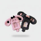 Fuzzy Bunny Ear Phone Charm With Bow
