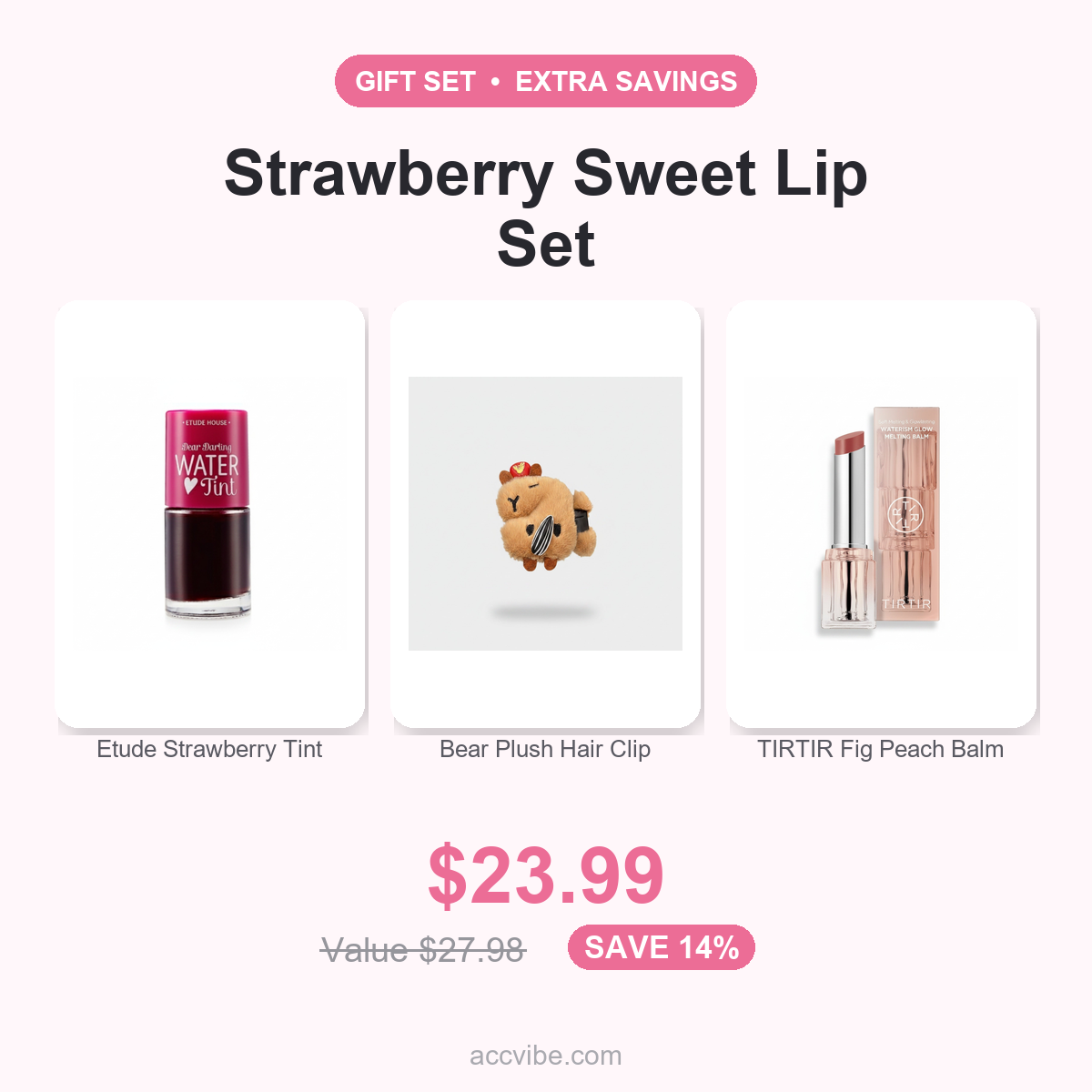 Strawberry Sweet Lip Set gift set