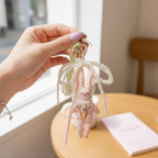Pearl Beaded Flower Fairy Doll Keyring