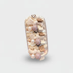 Pearl & Bead Hair Clip Set Beige