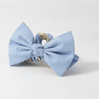 Oversized Bow Hair Claw - Periwinkle Blue