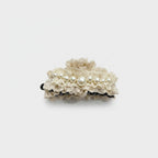 Cream Lace Pearl Hair Claw Clip