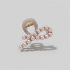 Pearl Beaded Rhinestone Hair Claw Clip