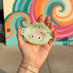 Mint Green Hello Kitty Hair Claw Clip