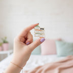 Book Pin Diamond Enamel Badge