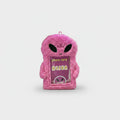 Pink Fuzzy Alien Photo Card Phone Charm