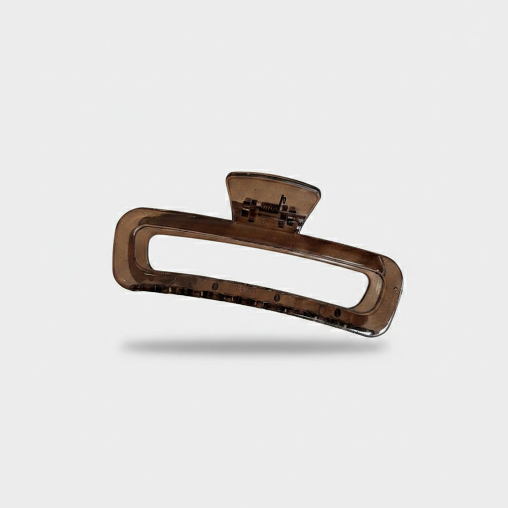 Tortoiseshell Brown Rectangular Hair Claw Clip