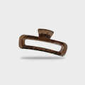 Tortoiseshell Brown Rectangular Hair Claw Clip