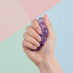 Bubble Cluster Pop Fidget Toy - Amethyst Purple - squeeze in hand