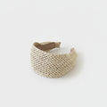 Cream Knit Padded Headband