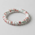 Floral Beaded Hair Tie Scrunchie – hair accessories (view 1)