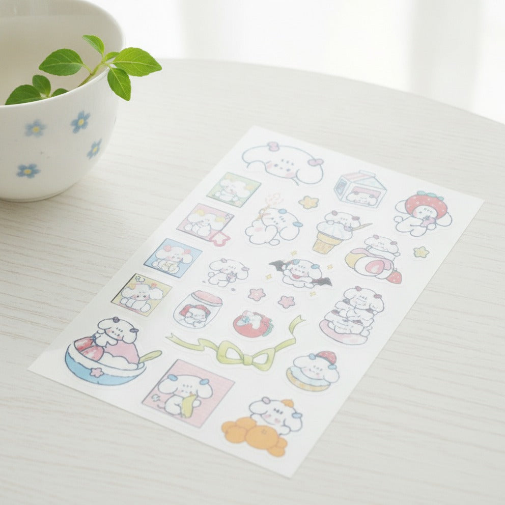 Kawaii Sticker Sheet Set - Garden Getaway