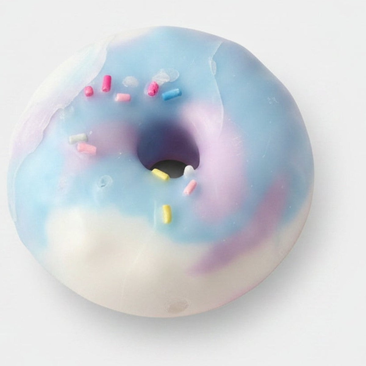 Pastel Swirl Donut Squishy - Blue Pink Swirl