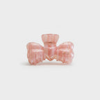 Pink Pearl Bow Hair Claw Clip