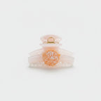 Citrus Slice Peach Pearl Hair Claw