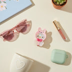 Pink Bunny Acrylic Hair Claw With Bow