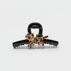 Leopard Print Cat Hair Claw Clip