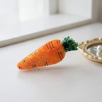 Carrot Shaped Hair Claw Clip - Orange
