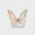 Butterfly Rhinestone Pearl Hair Claw Clip